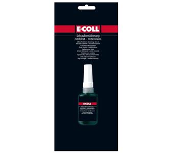 E-COLL Schraubensicherungsilikonfrei hochfest mittelviskos grün 10ml Flasche.jpg
